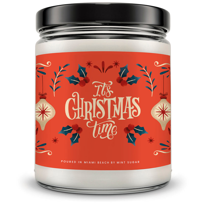 It's Christmas Time Candle - Mint Sugar Candle