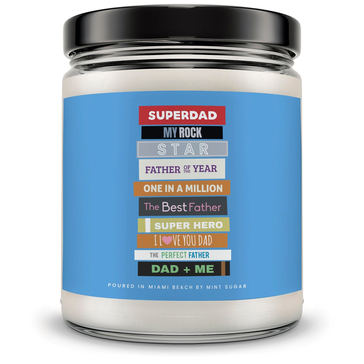 Super Dad book collection Candle - Mint Sugar Candle