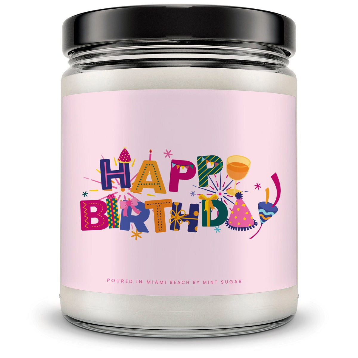 Super Happy Birthday Candle - Mint Sugar Candle