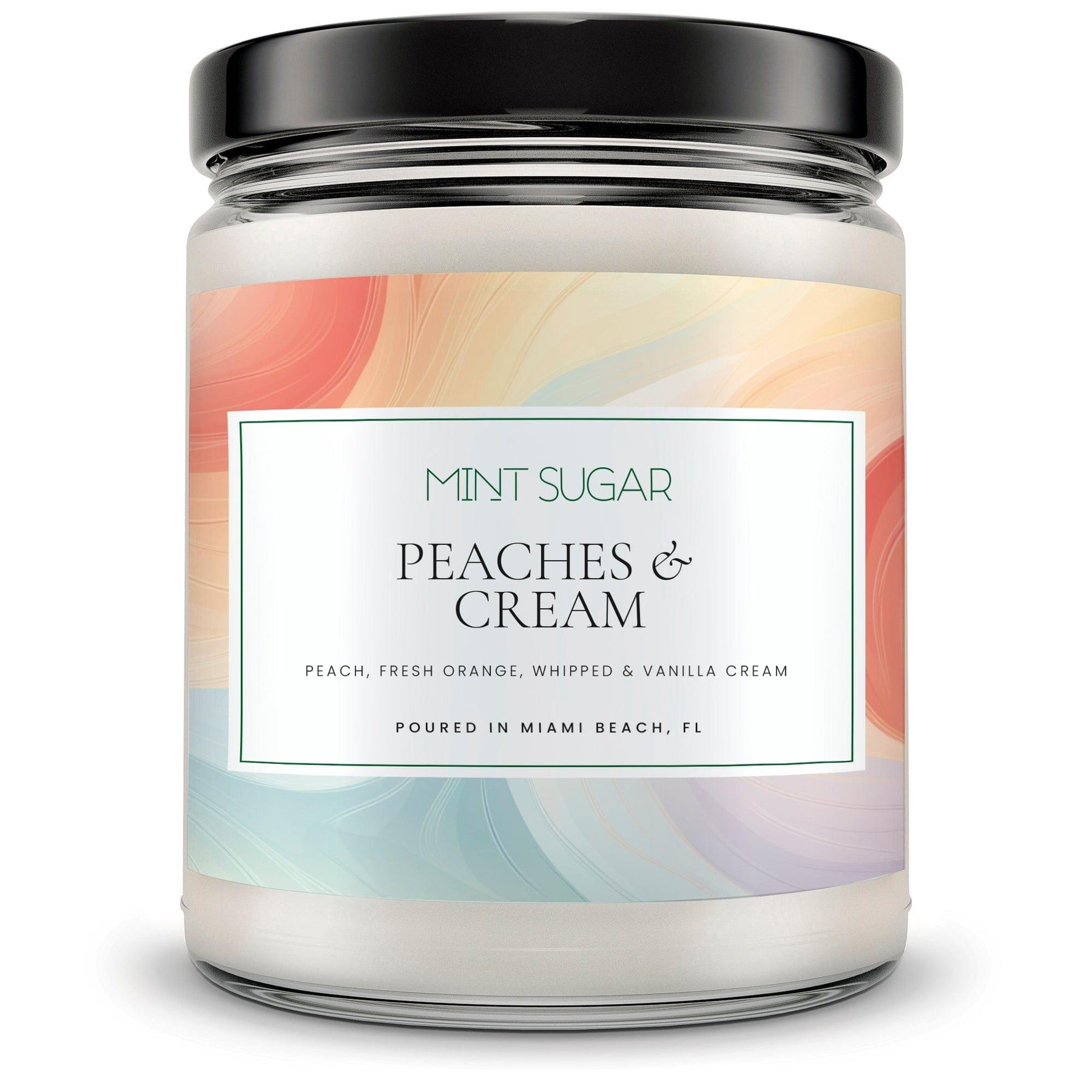 Peaches & Cream Scent Candle - Mint Sugar Candle