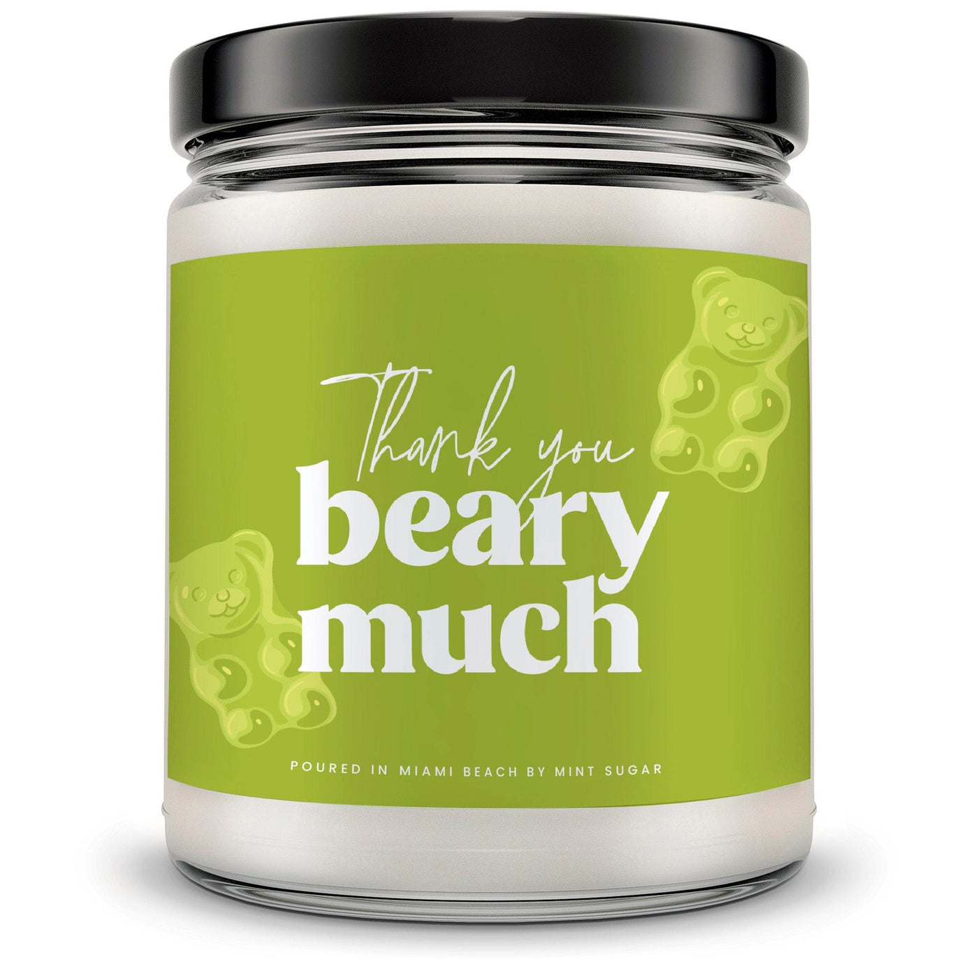 Thank You Beary Much Candle - Mint Sugar Candle