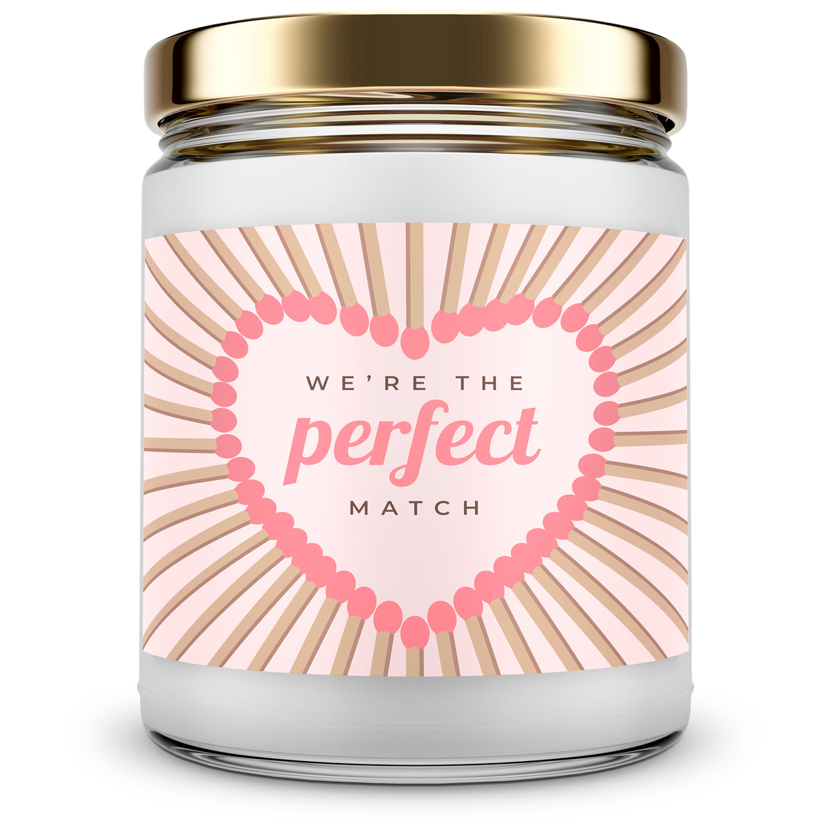 We're the Perfect Match. - Mint Sugar Candle