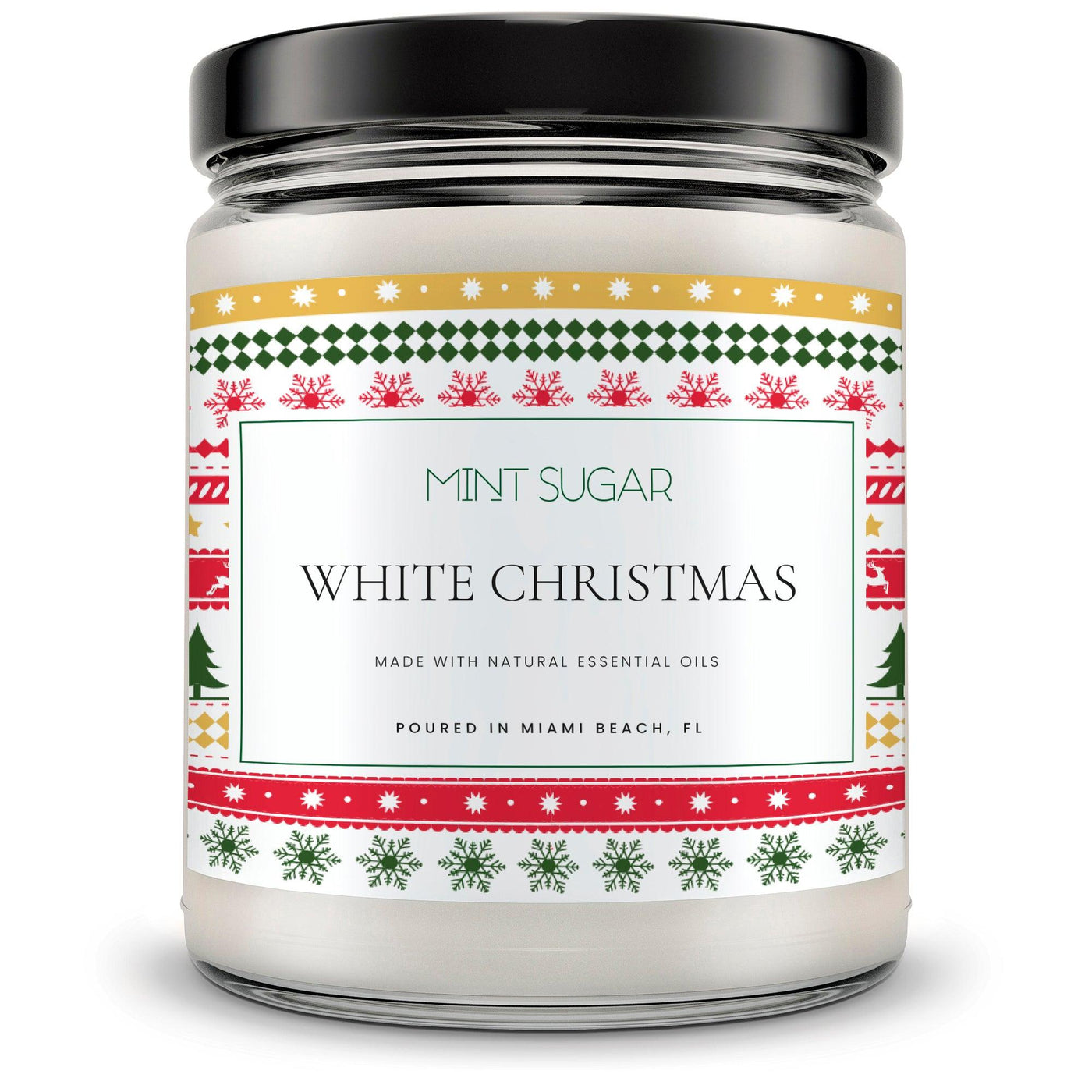 White Christmas - Mint Sugar Candle