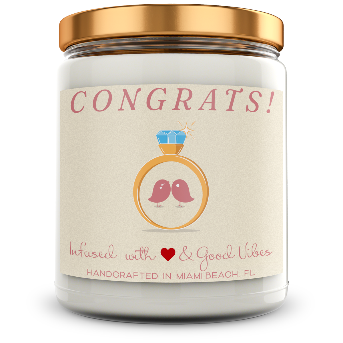 Congrats! - Mint Sugar Candle