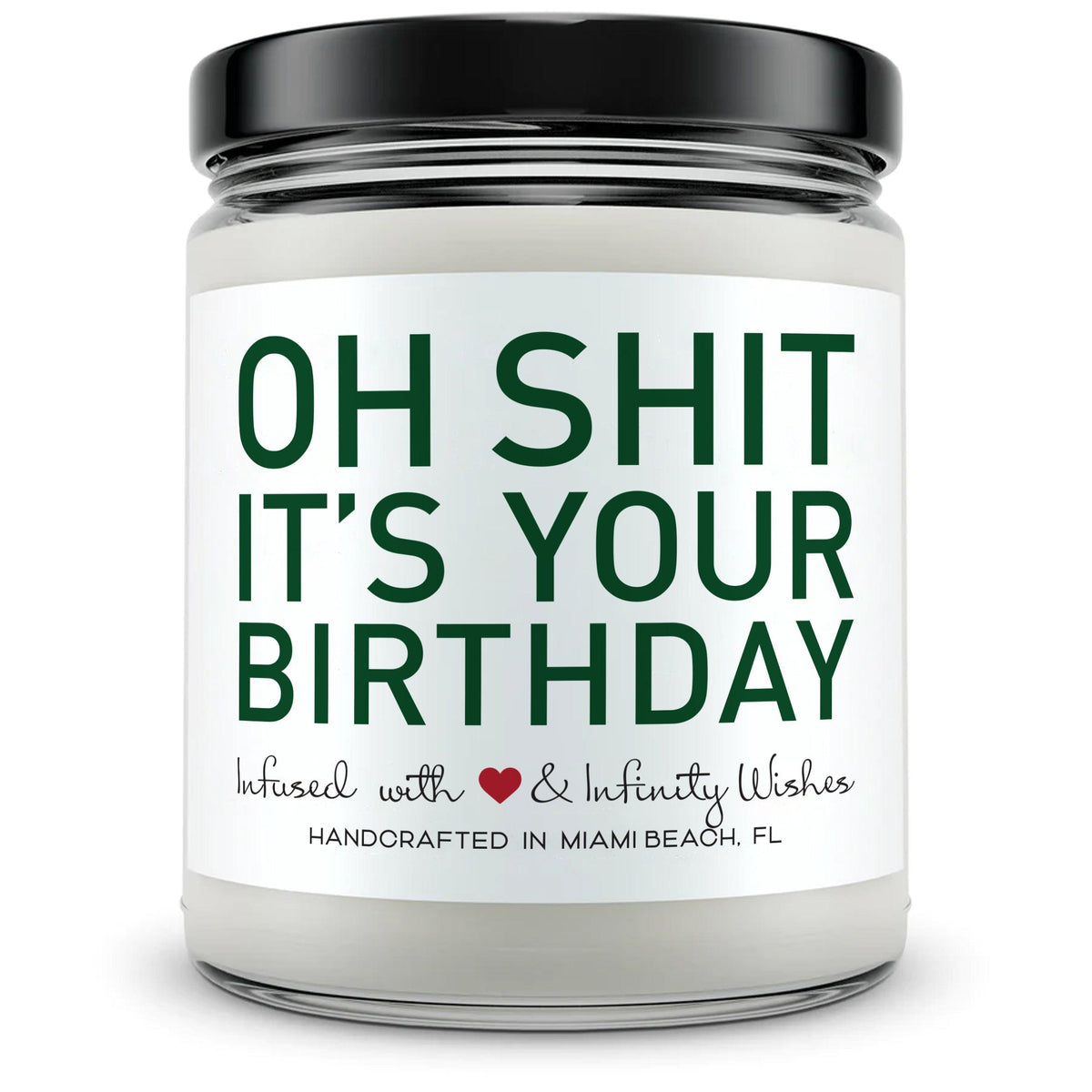 Oh Shit, It's your Birthday! - Mint Sugar Candle