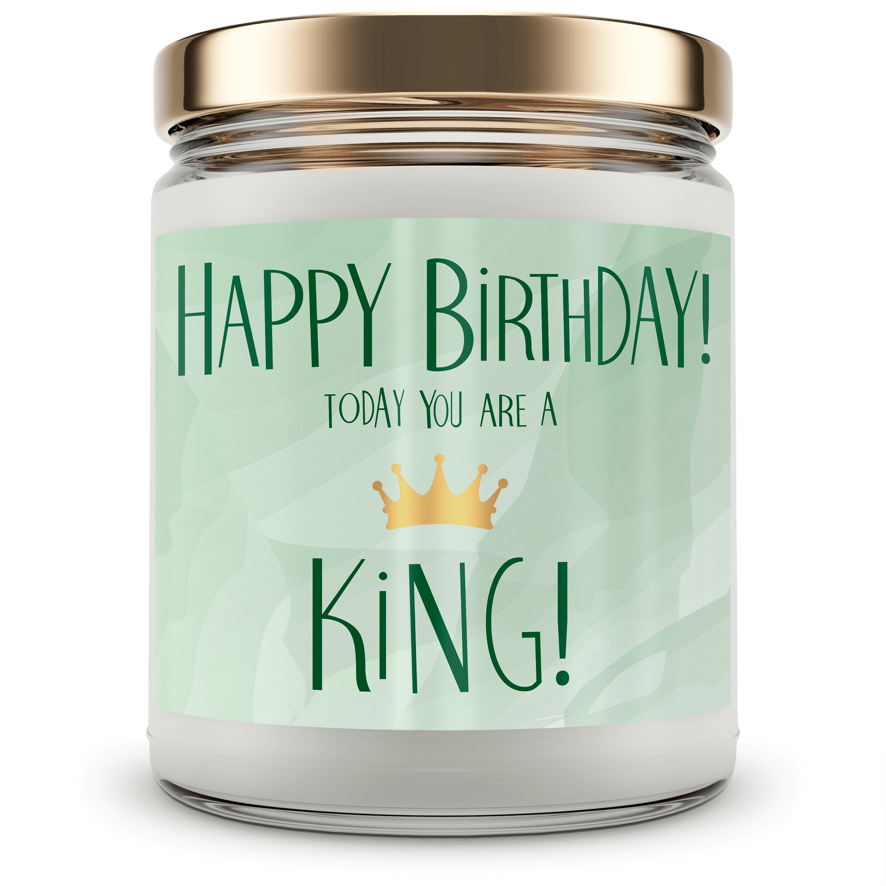 Happy Birthday KING! - Mint Sugar Candle
