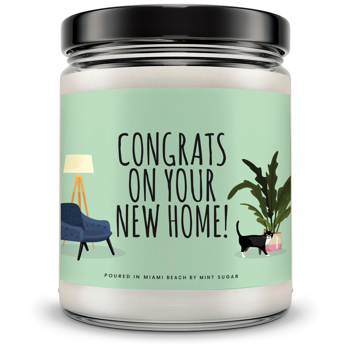 Congrats on your New Home! Candle - Mint Sugar Candle