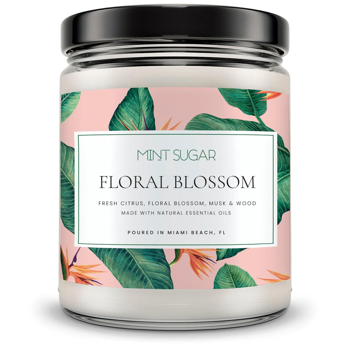 Floral Blossom Scent Candle - Mint Sugar Candle