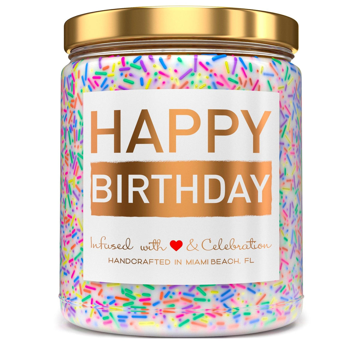 Happy Birthday (Birthday Cake) - Mint Sugar Candle