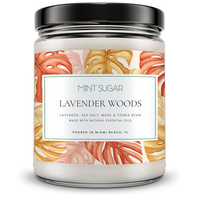 Lavender Woods Scent Candle - Mint Sugar Candle