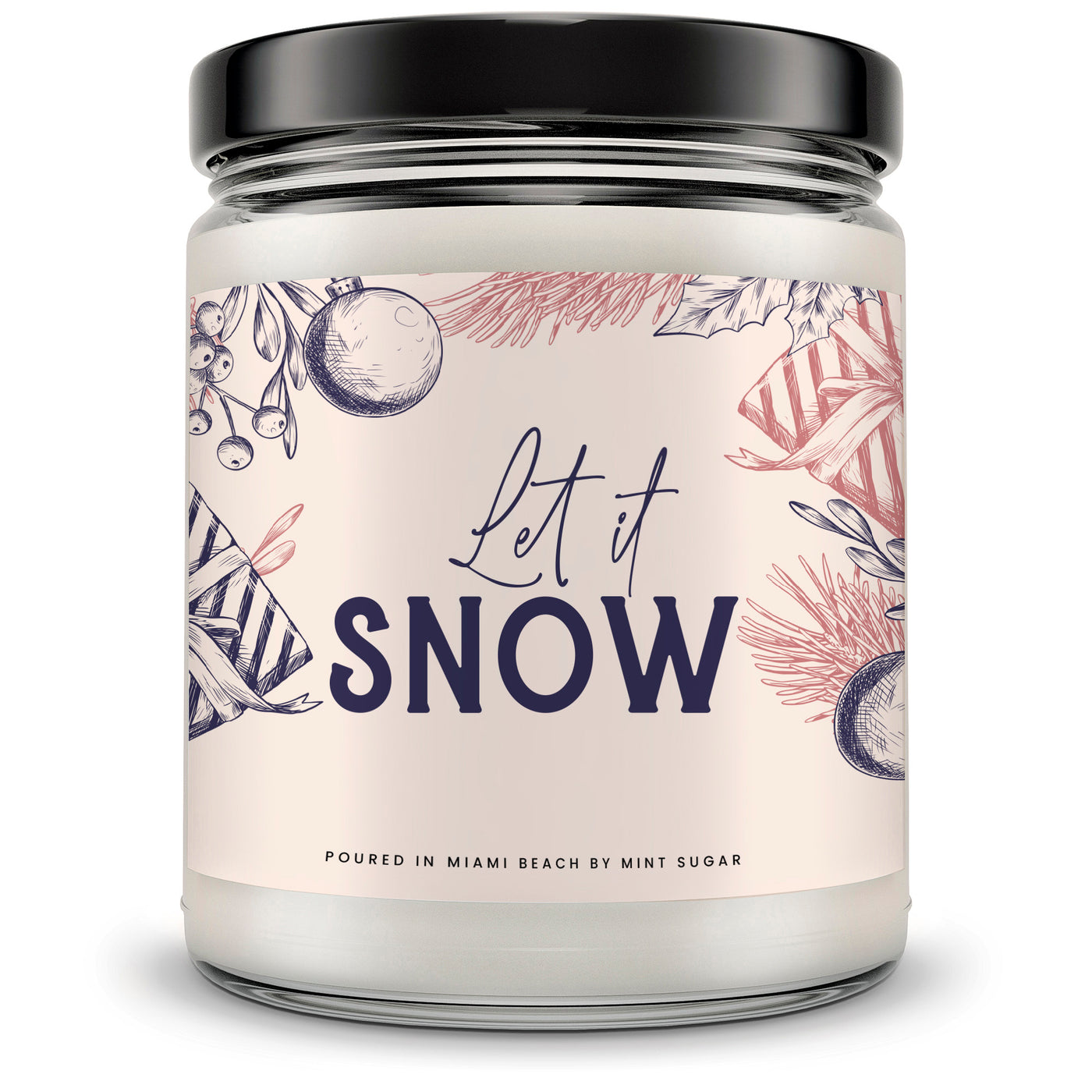 Let it Snow Candle - Mint Sugar Candle