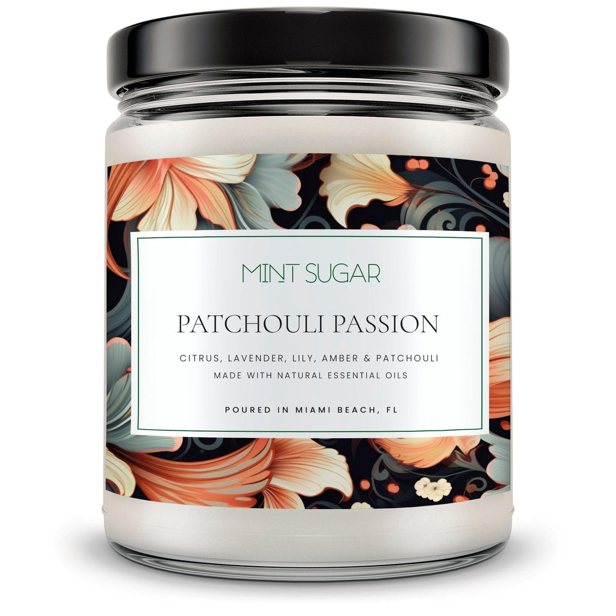 Patchouli Passion Scent Candle - Mint Sugar Candle