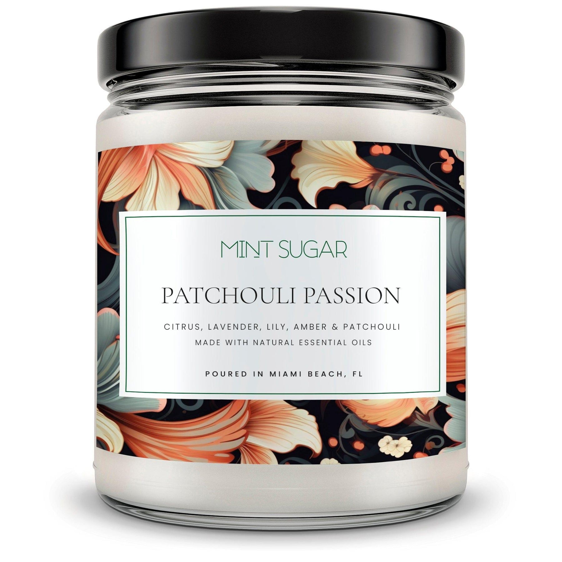 Patchouli Passion Scent Candle - Mint Sugar Candle