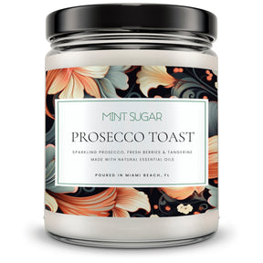 Prosecco Toast Scent Candle - Mint Sugar Candle