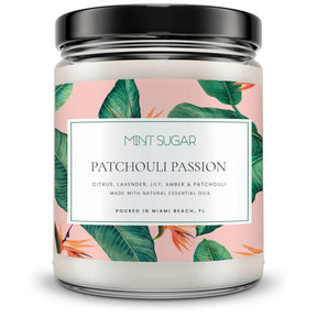 Patchouli Passion Scent Candle - Mint Sugar Candle