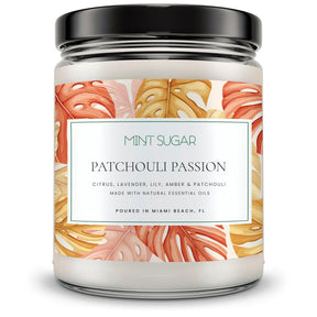 Patchouli Passion Scent Candle - Mint Sugar Candle