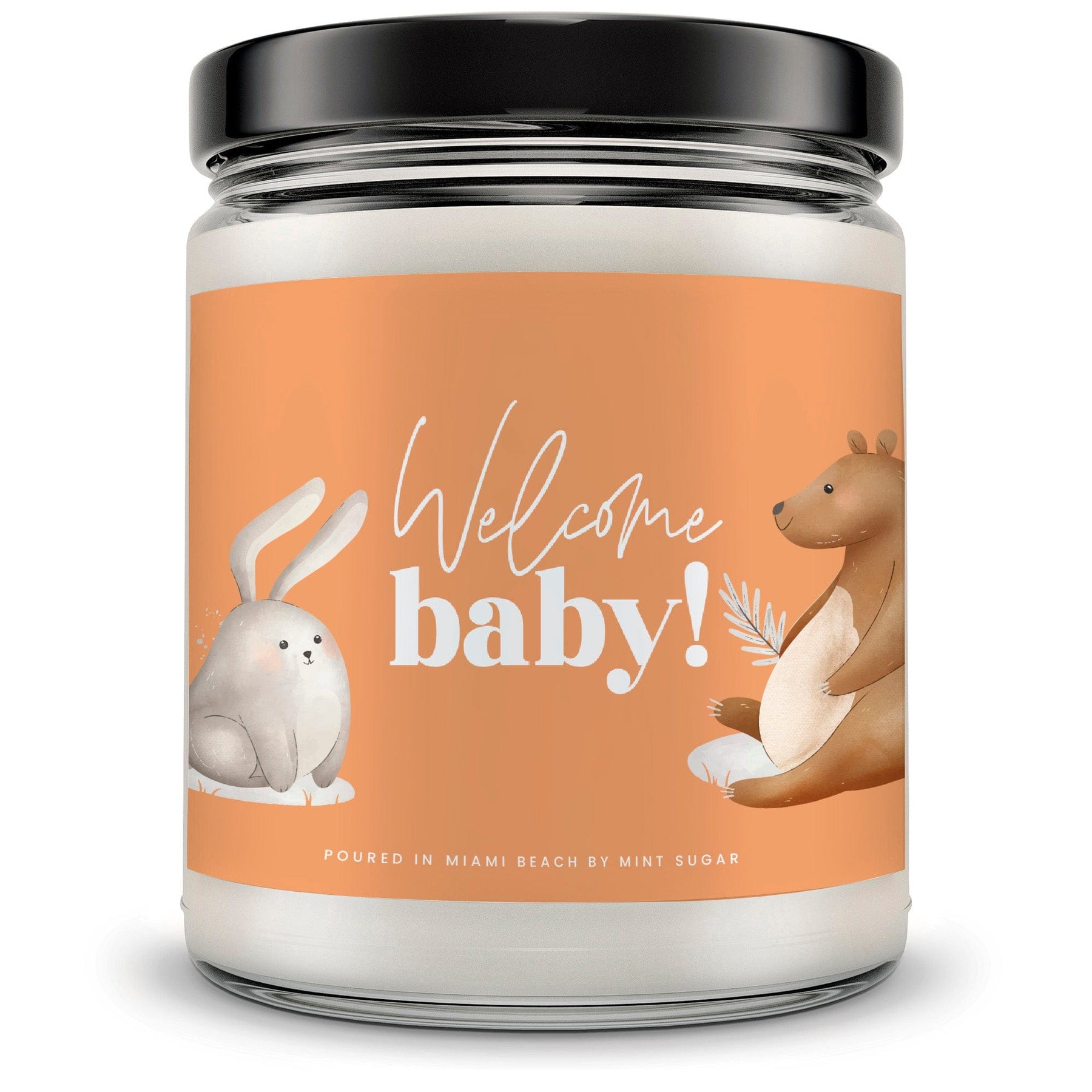 Welcome Baby Orange Candle - Mint Sugar Candle