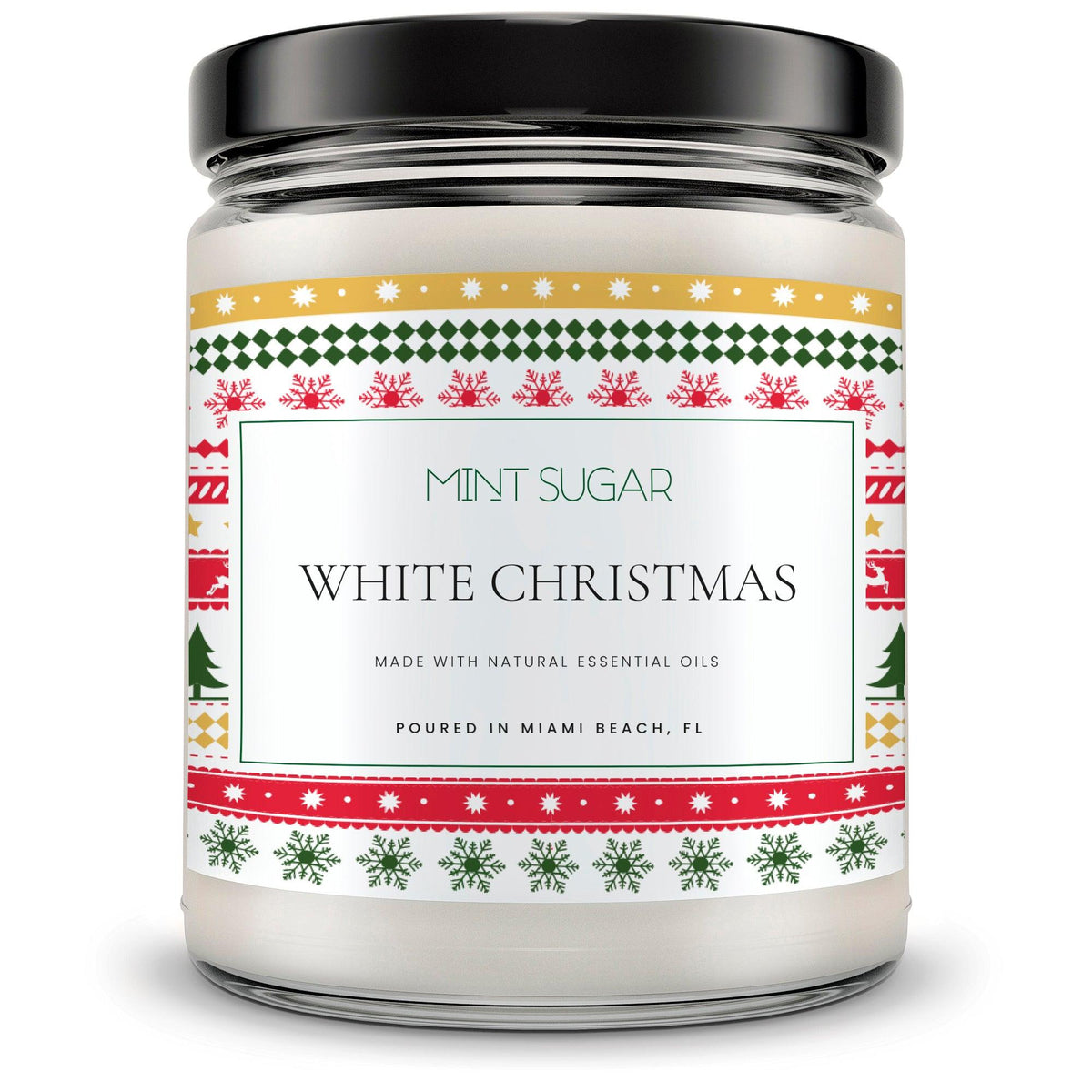 White Christmas - Mint Sugar Candle