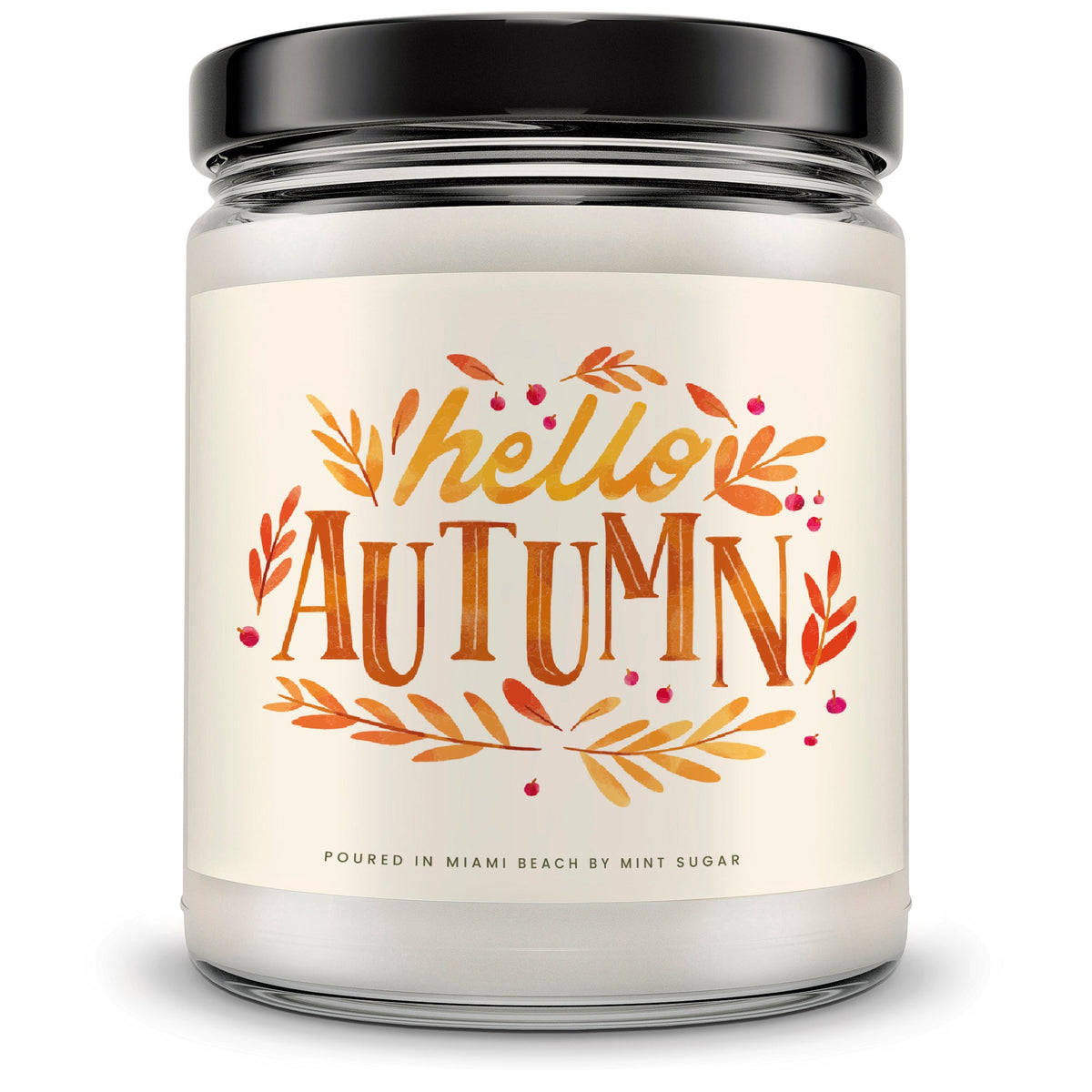 Hello Autumn Candle - Mint Sugar Candle