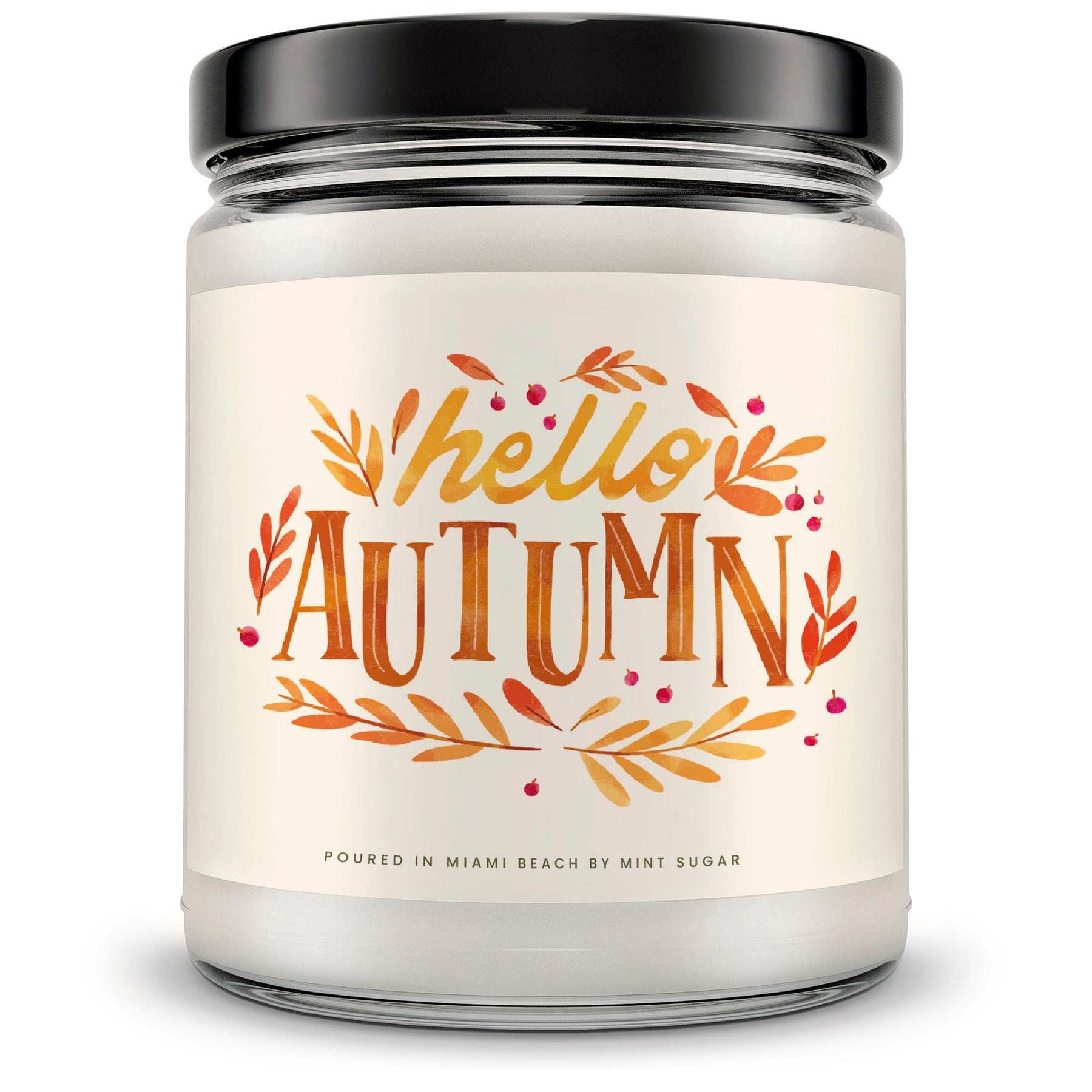 Hello Autumn Candle - Mint Sugar Candle